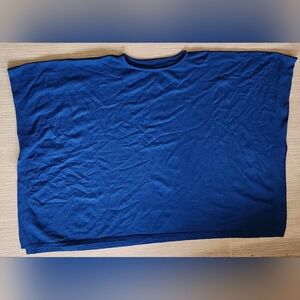 Puli Blue Oversized Poncho, One Size